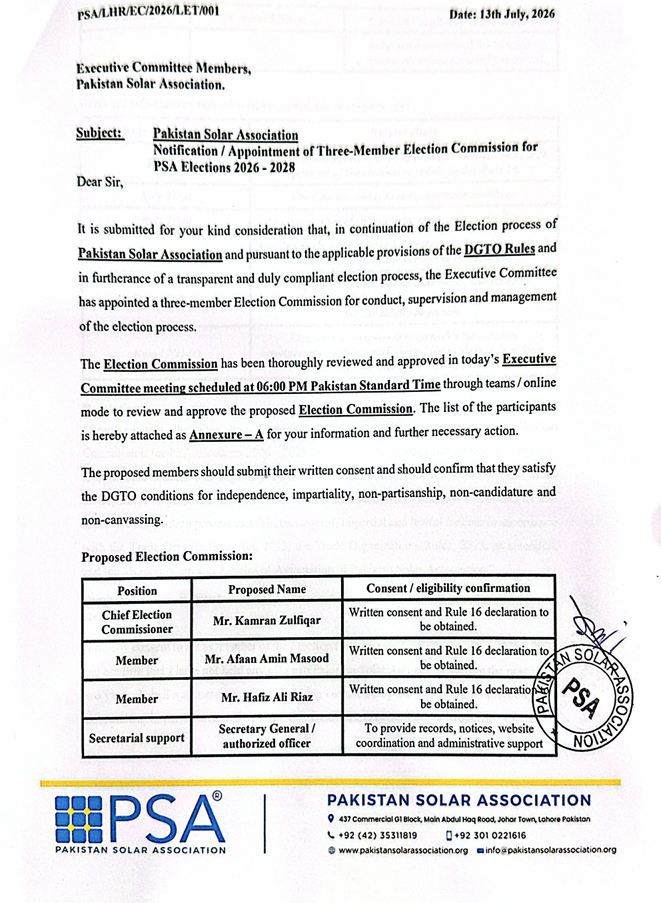 Election Commission 2026-2028